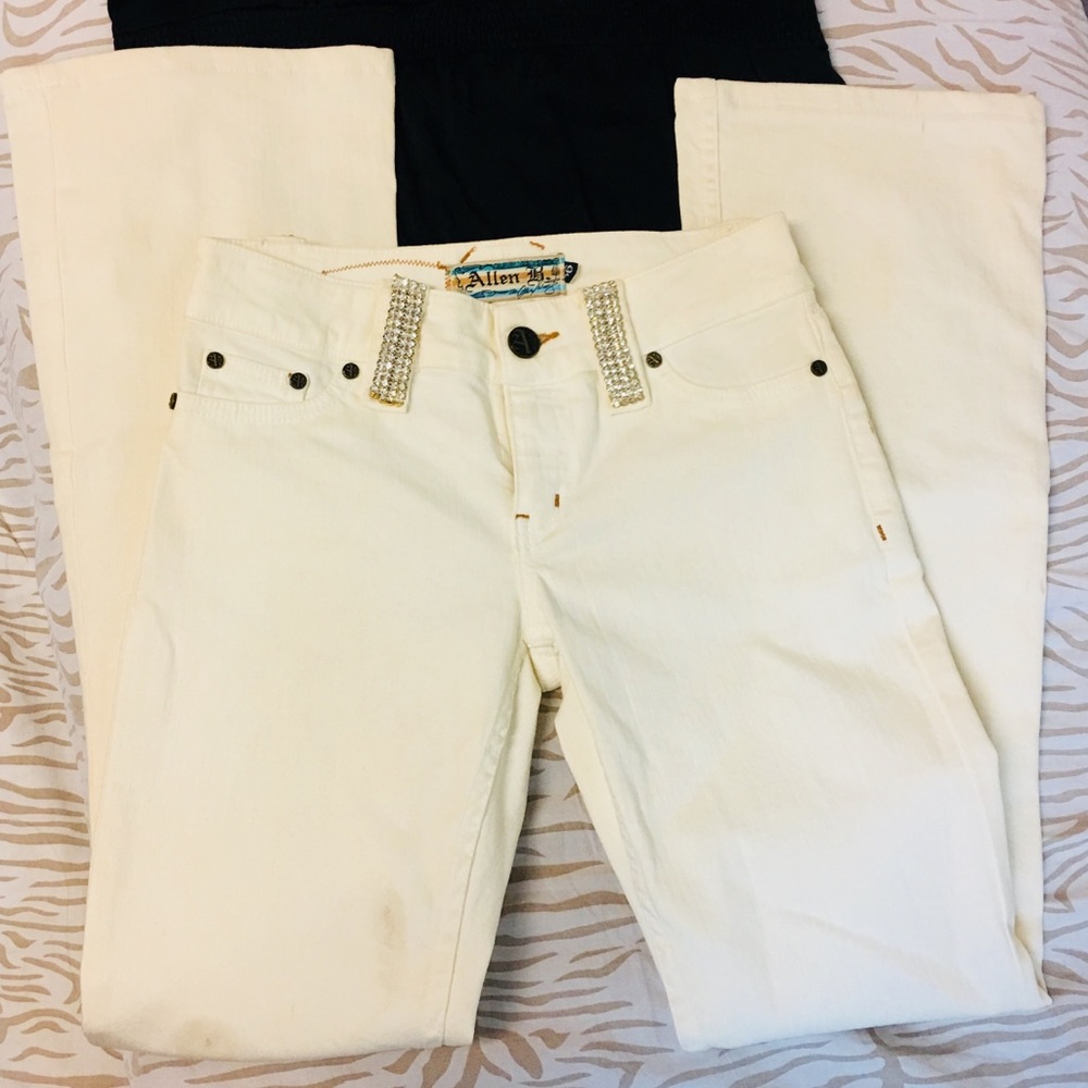 Allen B jeans with rhinestones